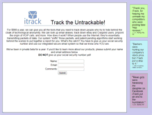 Tablet Screenshot of itrack.com